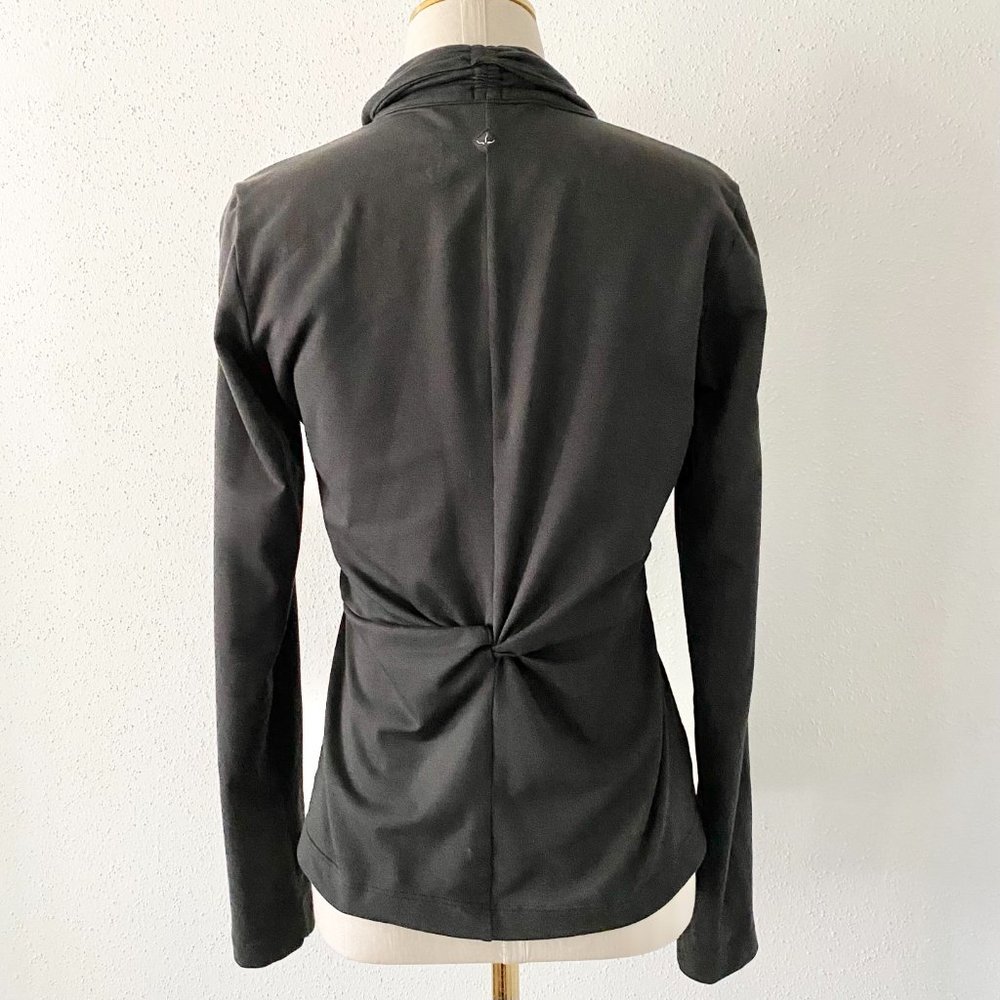 PRANA Women's Small Black Twist Back Zip Up Jacket